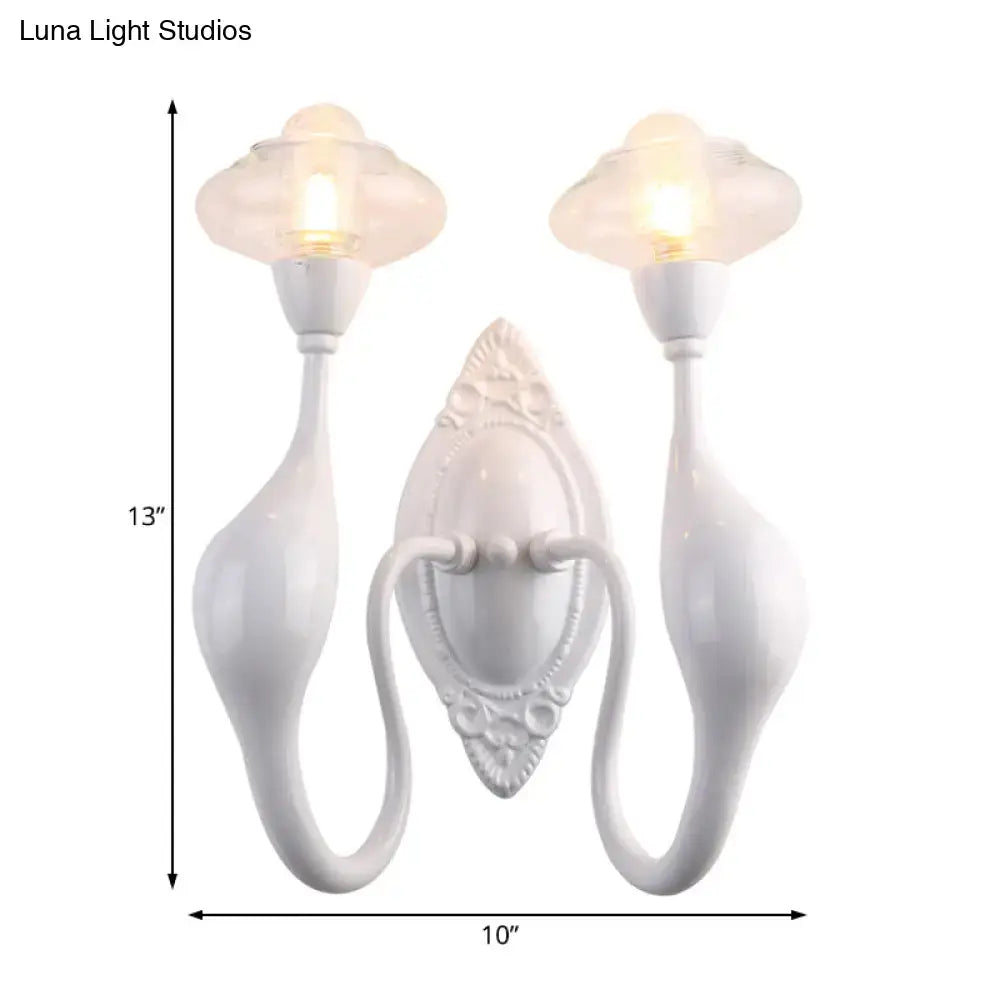 White Ceramic Wall Sconce