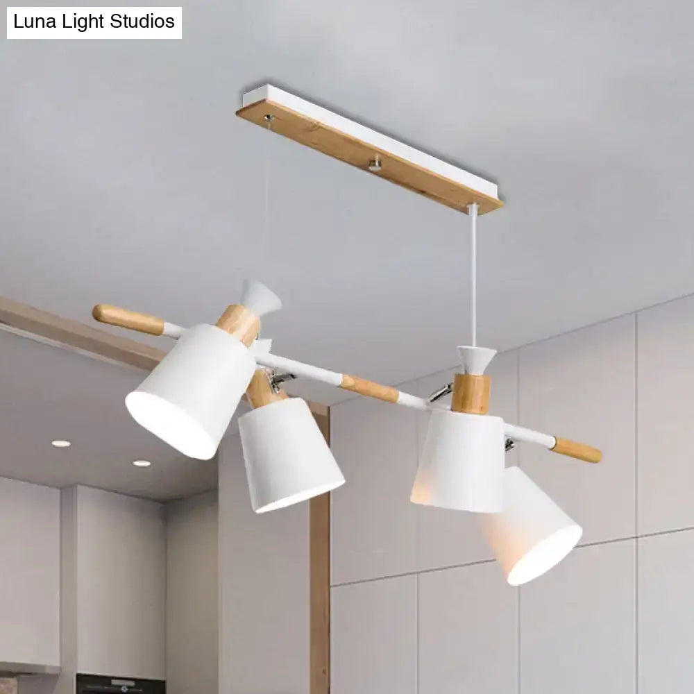 White Ceramic Tapered Island Light