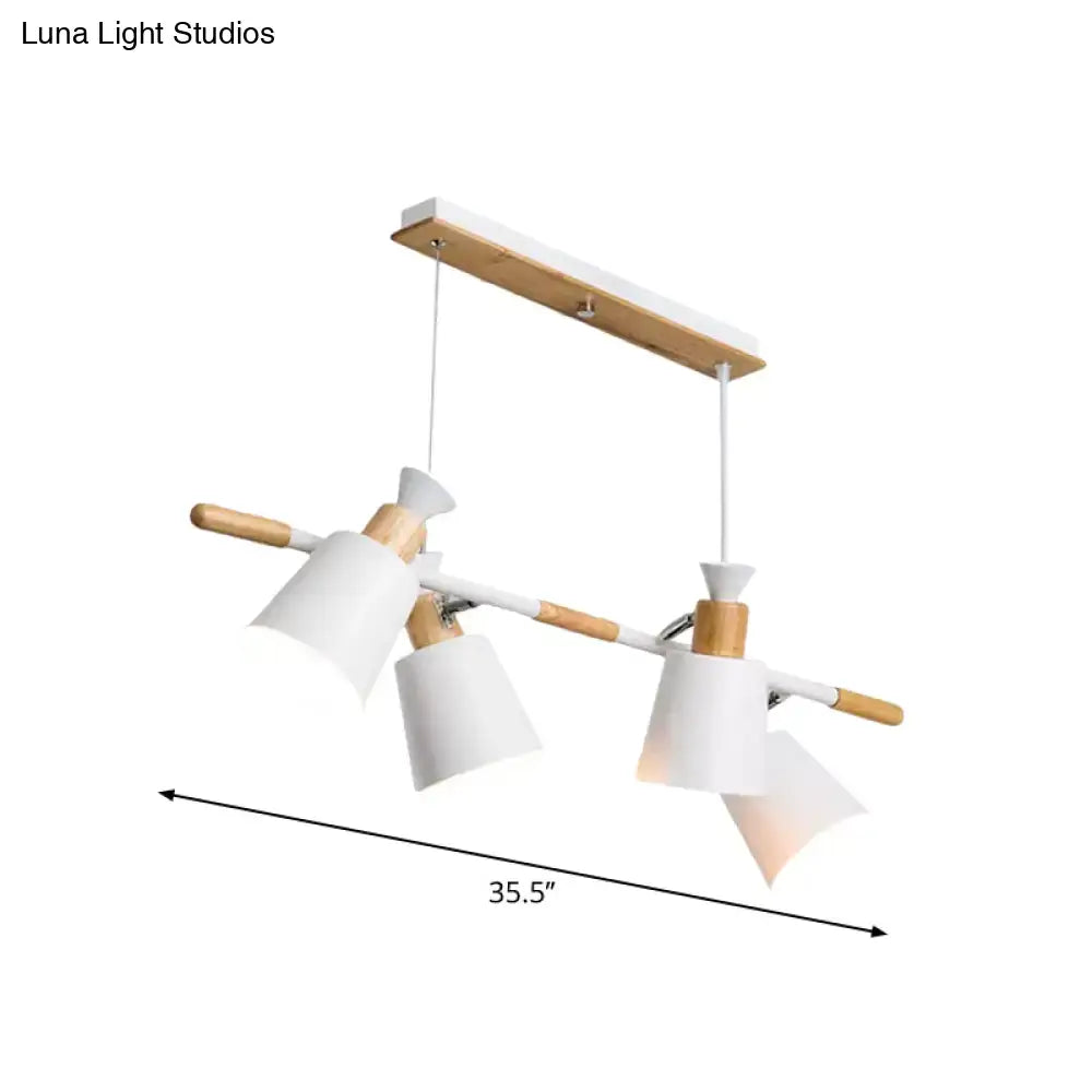 White Ceramic Tapered Island Light