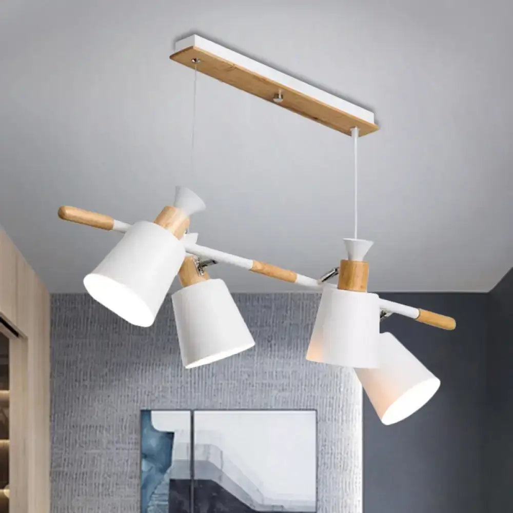 White Ceramic Tapered Island Light