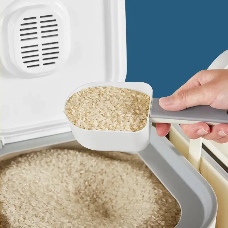 White Ceramic Grain Storage Container