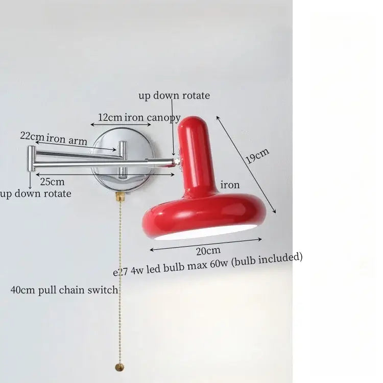 Cream Iron Wall Lamp