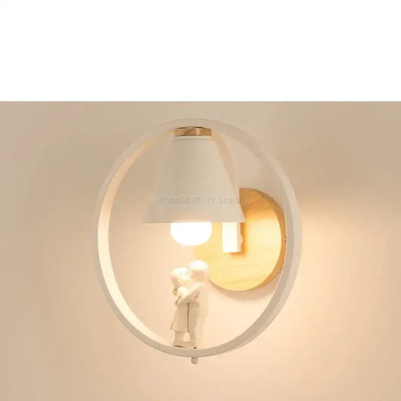 White Child Figurine Lamp
