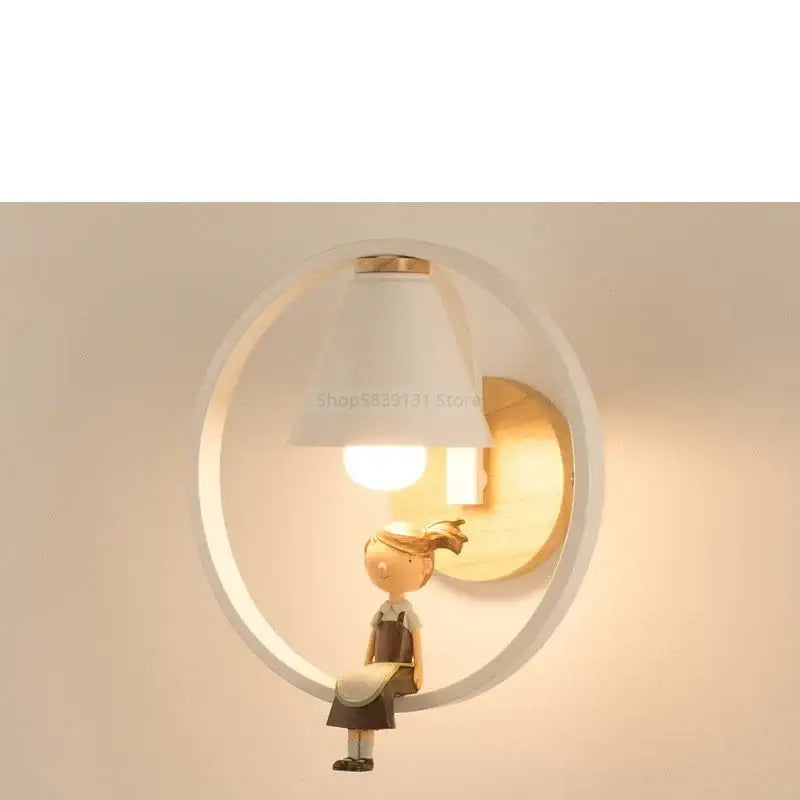 White Child Figurine Lamp