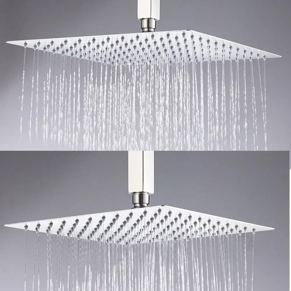 Chrome Square Rainfall Shower