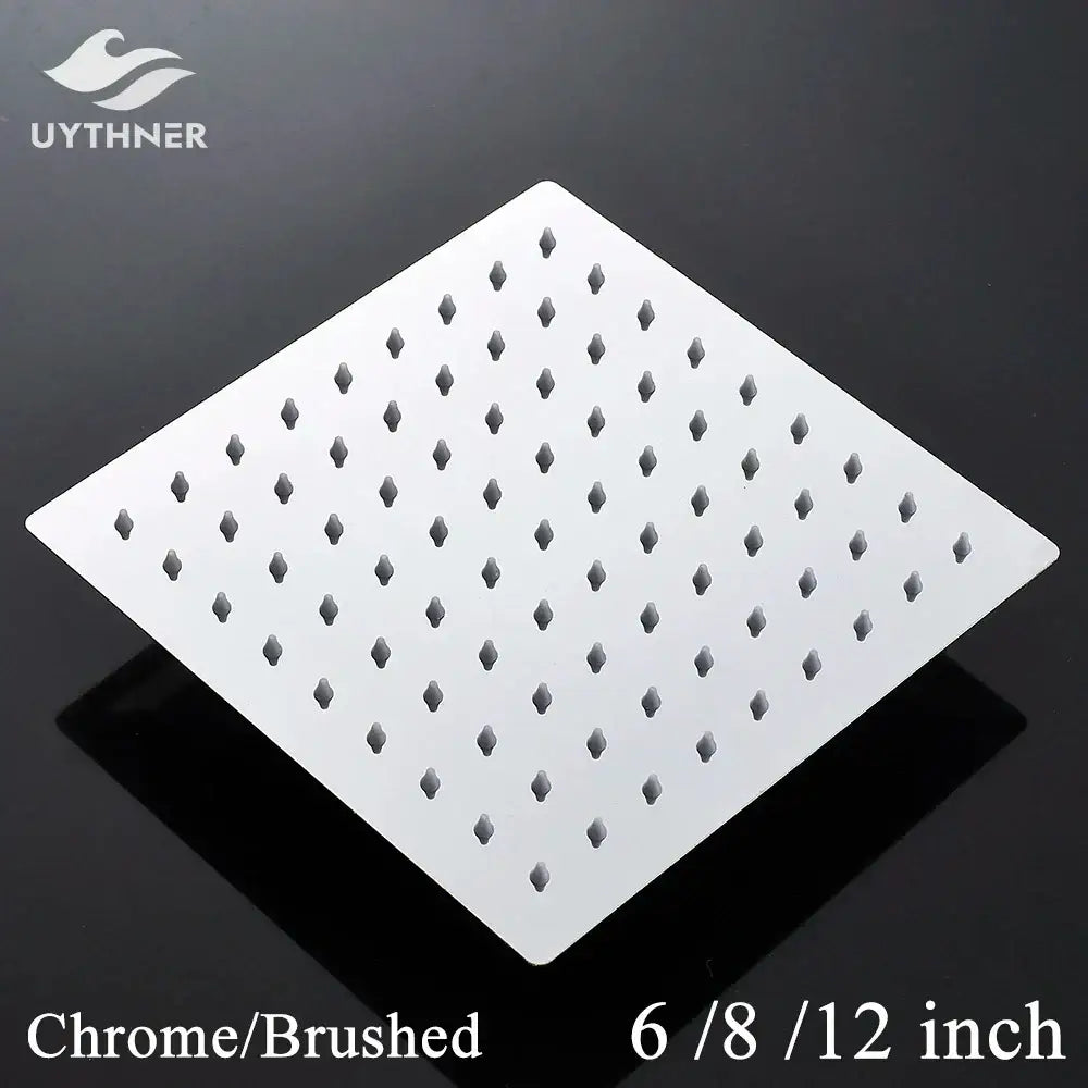 Chrome Square Rainfall Shower