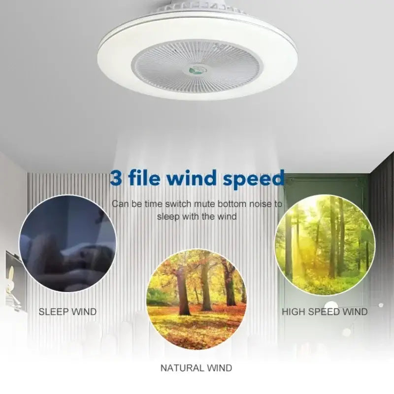 White Modern Ceiling Fan
