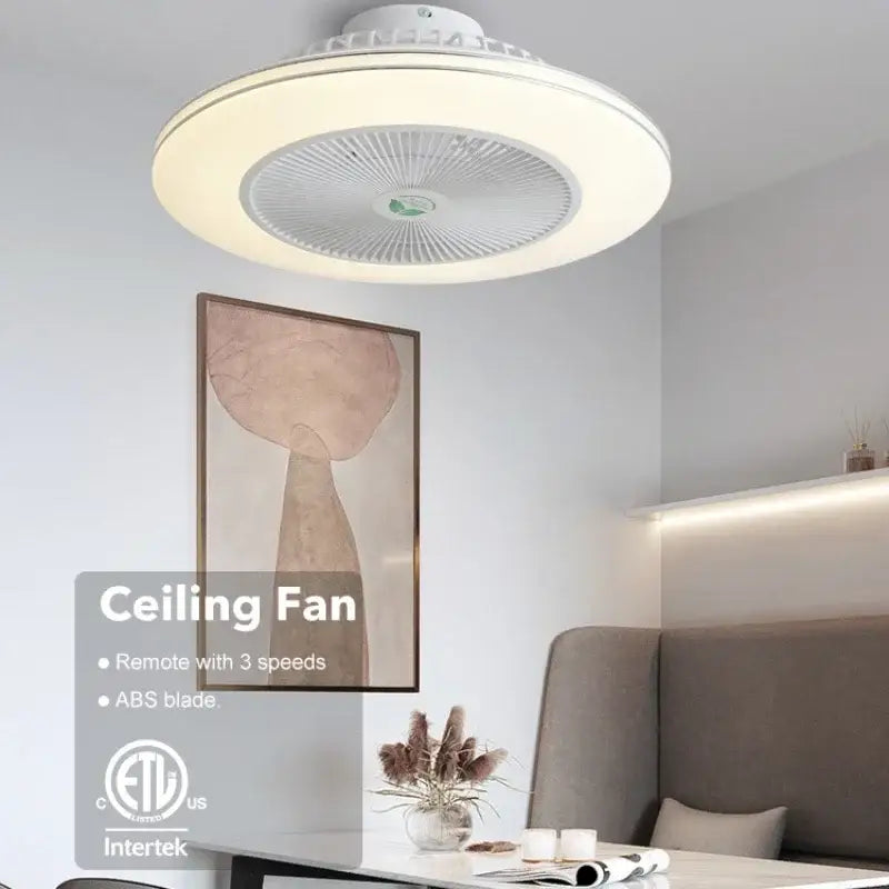 White Modern Ceiling Fan