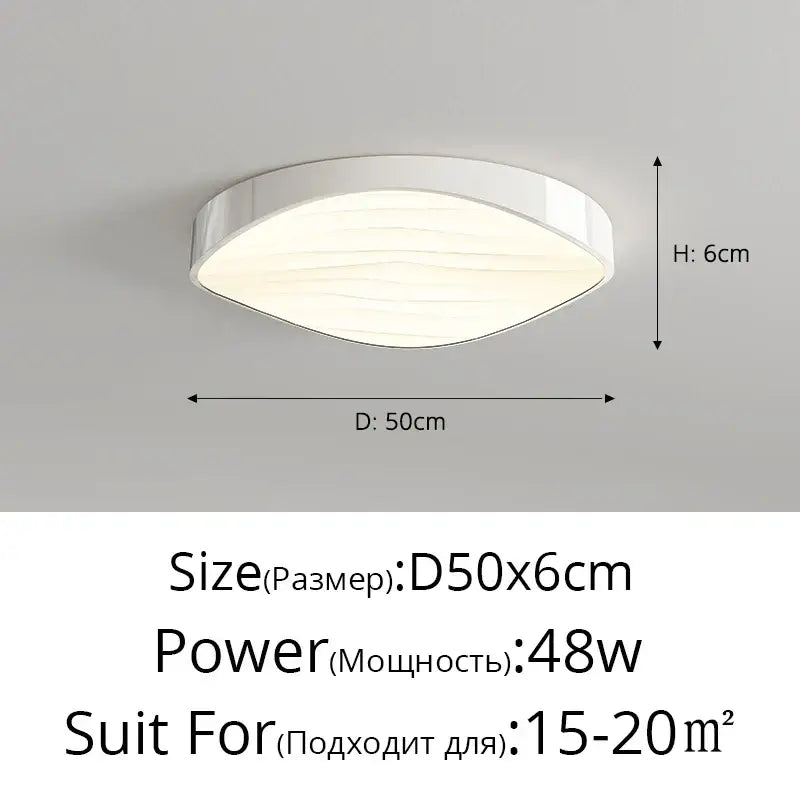 White Wave Chandelier Light