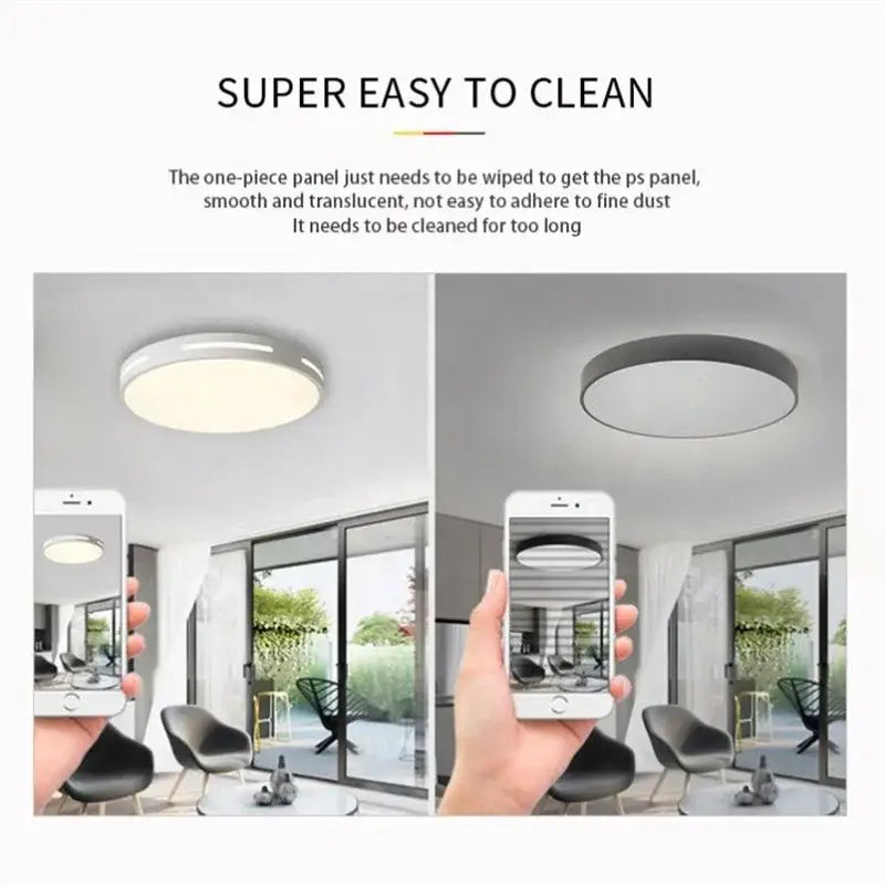 White Circular LED Ceiling