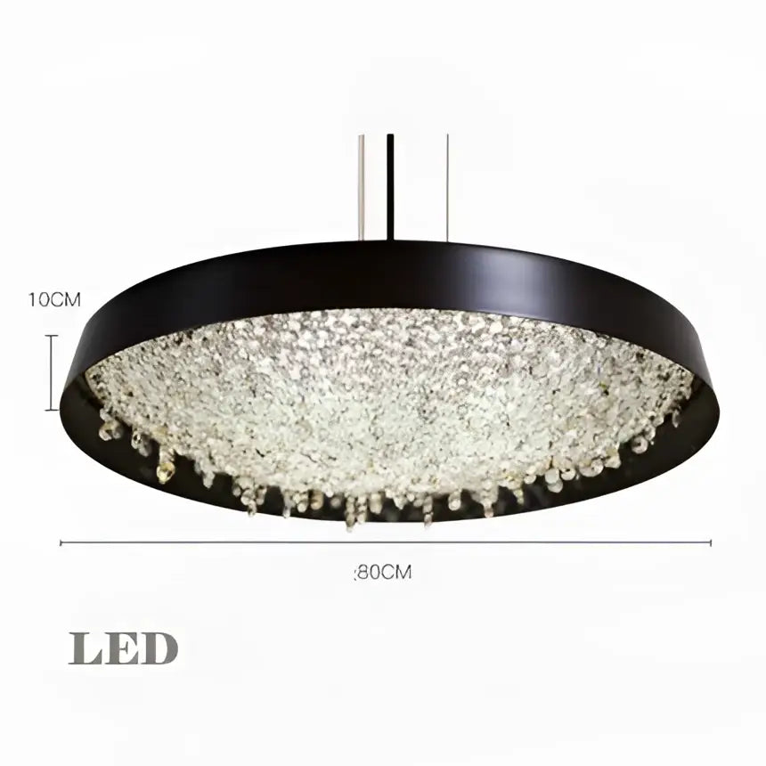 White Crystal Pendant Light