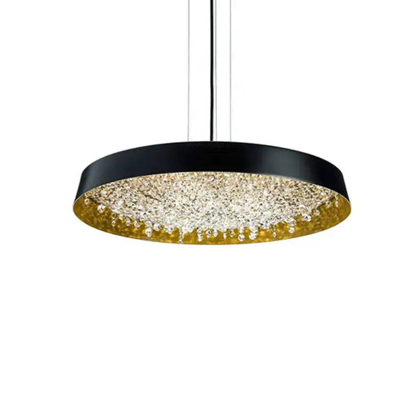 White Crystal Pendant Light