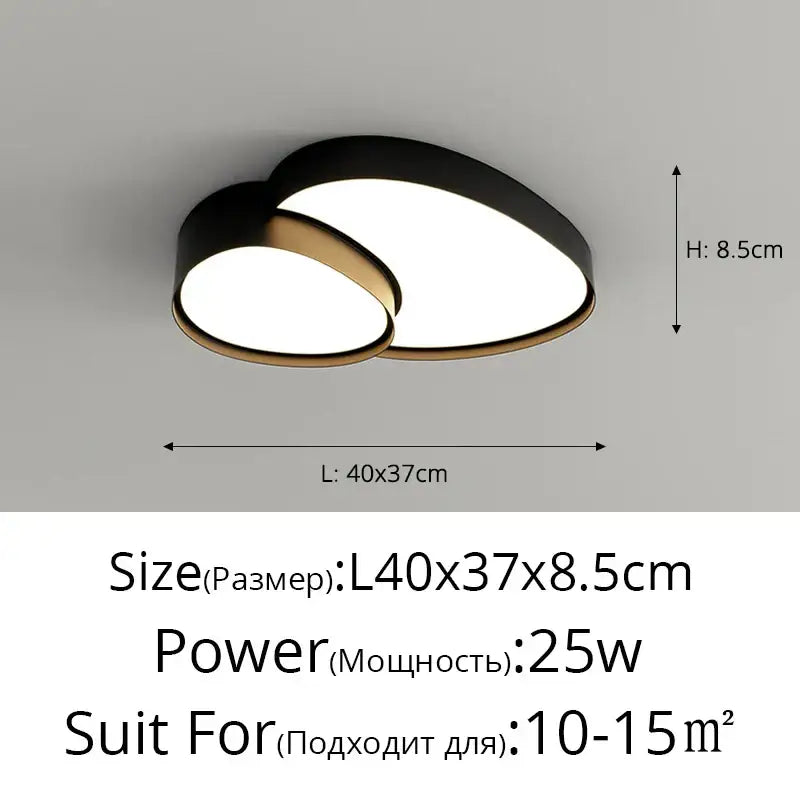 White Oval Ceiling Lights