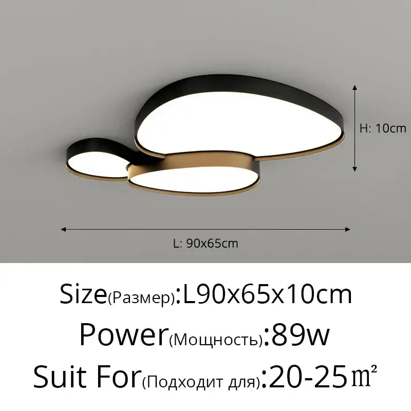White Oval Ceiling Lights