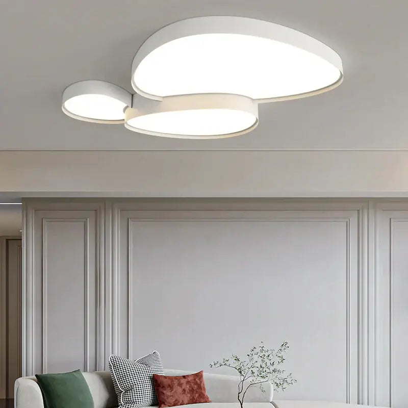 White Oval Ceiling Lights