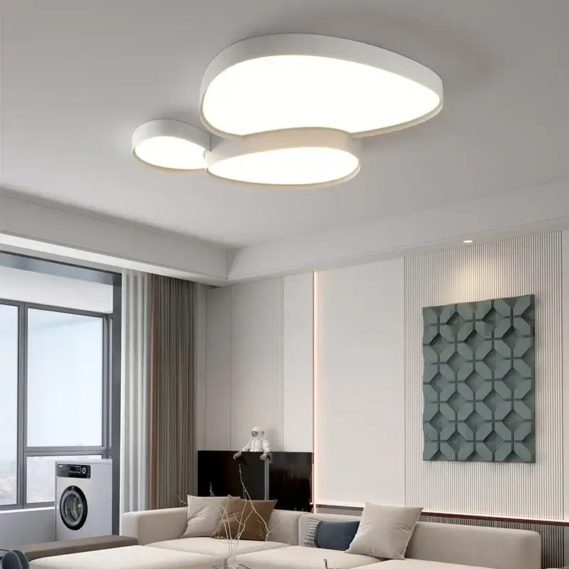 White Oval Ceiling Lights