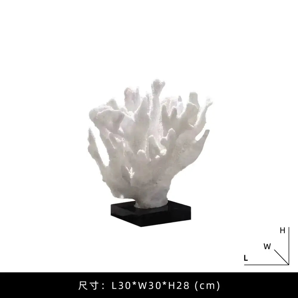 White Resin Coral Tree