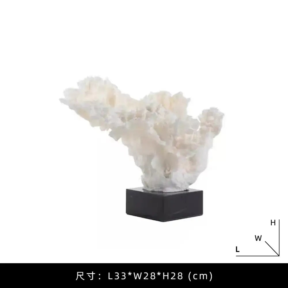 White Resin Coral Tree