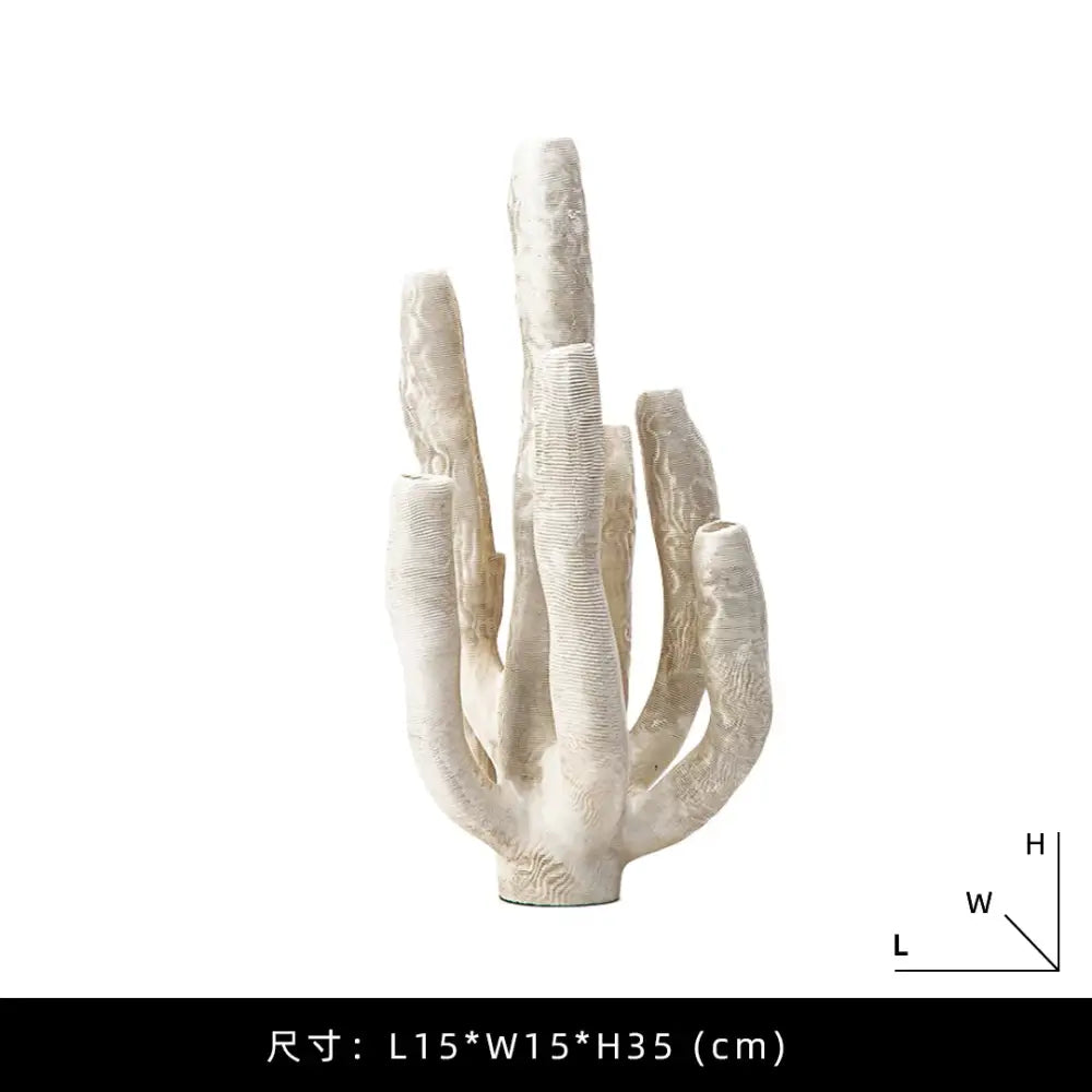 White Resin Coral Tree