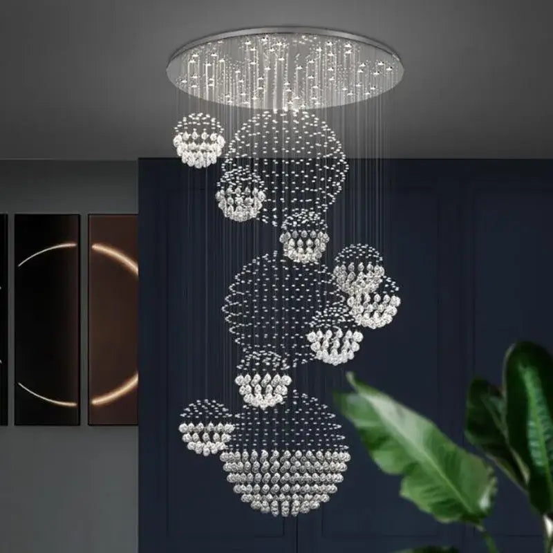 White Crystal LED Chandelier