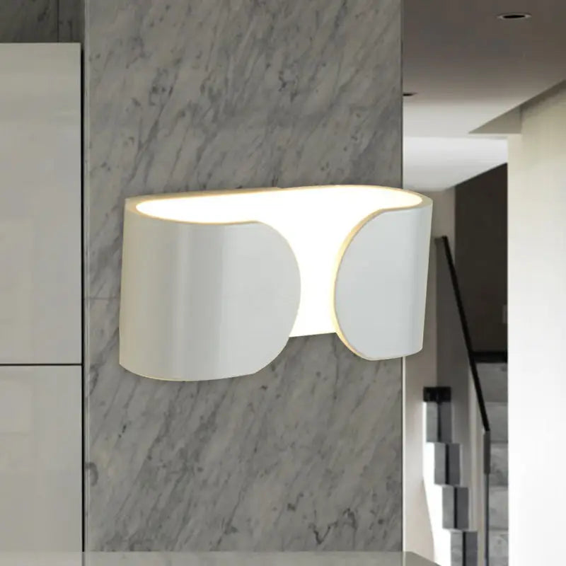 White Aluminum LED Sconce
