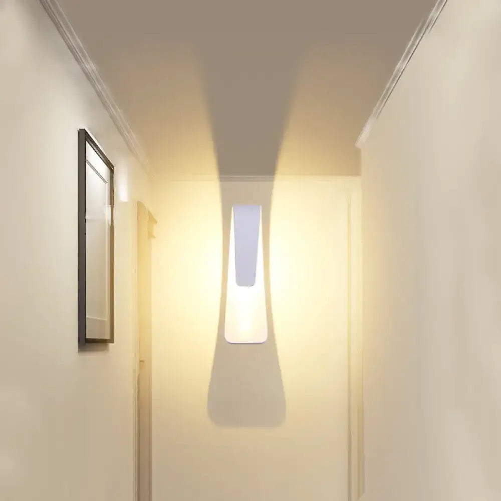 White Arc Wall Fixture