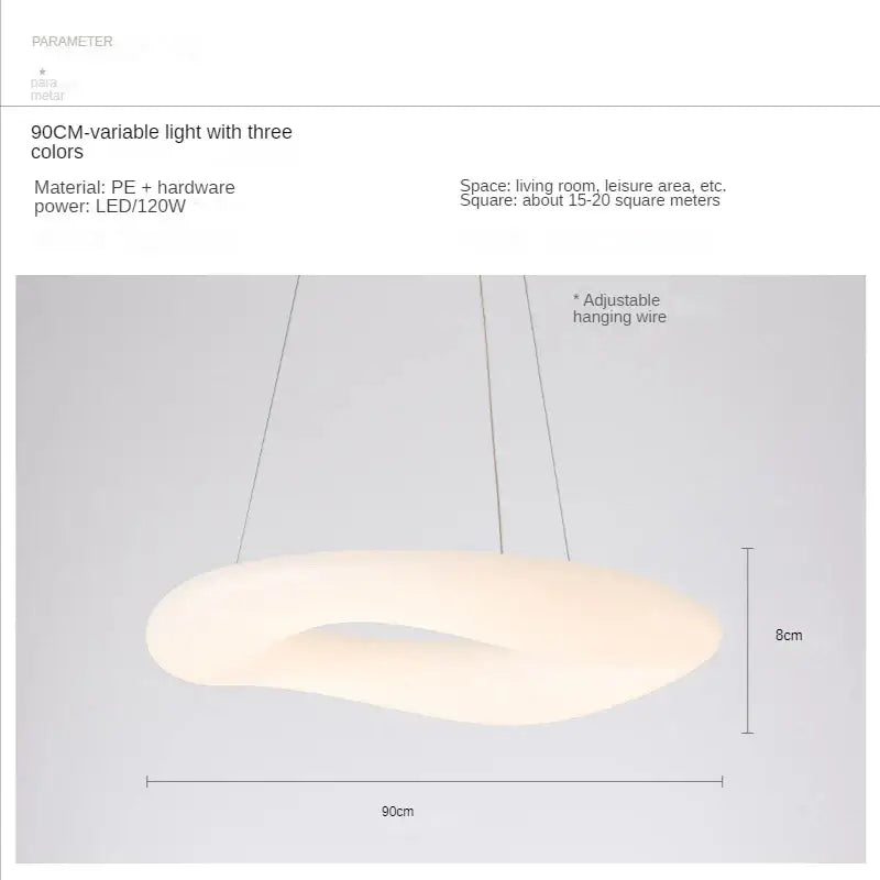 Gray Cloud Pendant Light