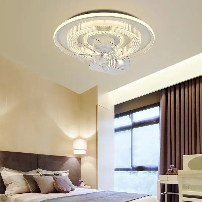 White LED Fan Ceiling Lamp