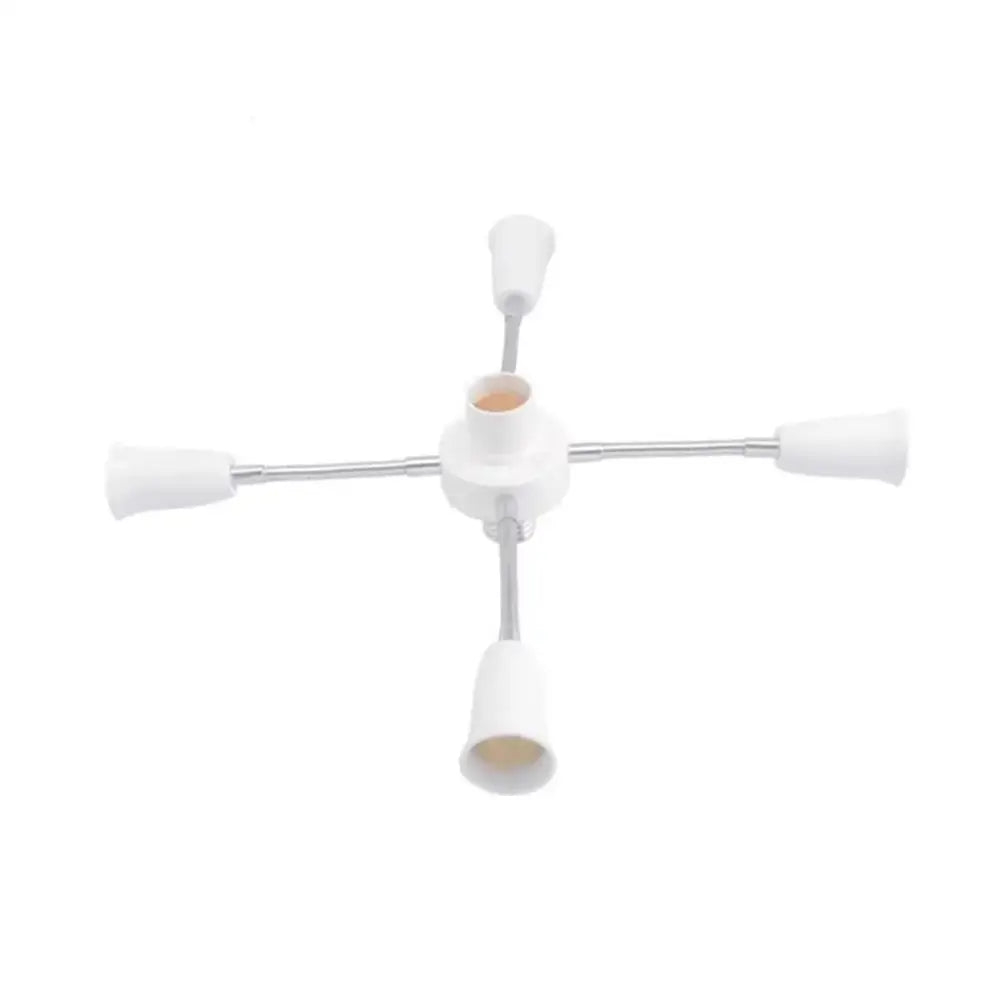 White E27 Socket Splitter