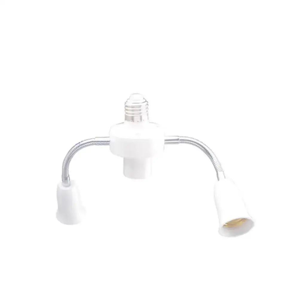 White E27 Socket Splitter
