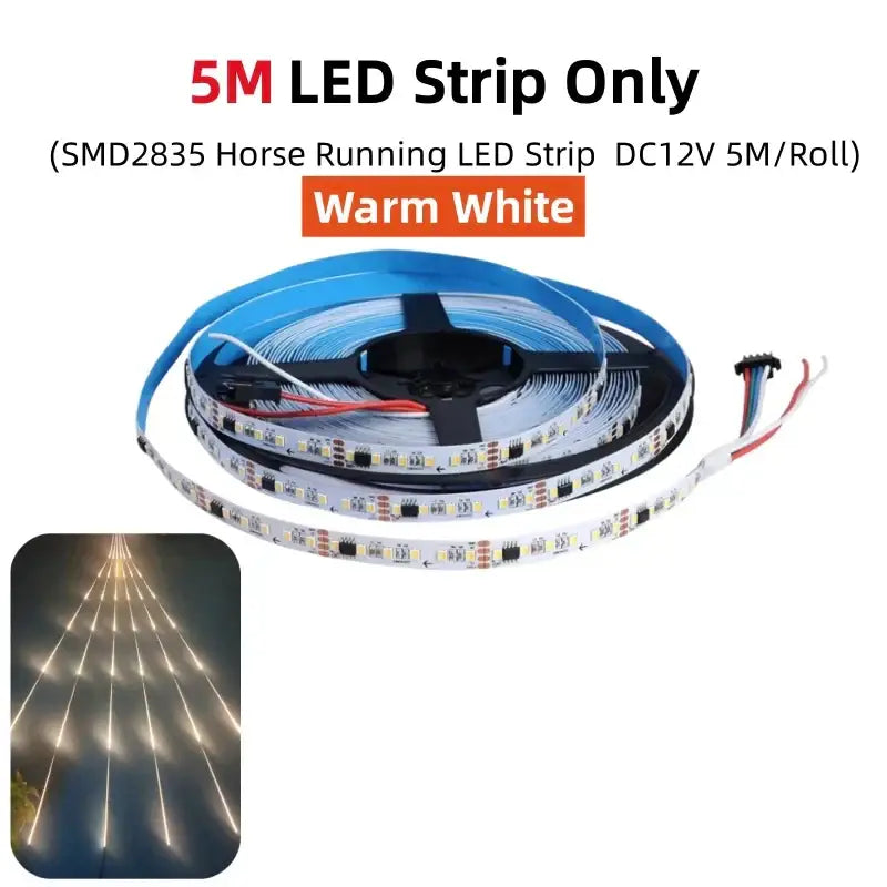 White Flowing LED Strip