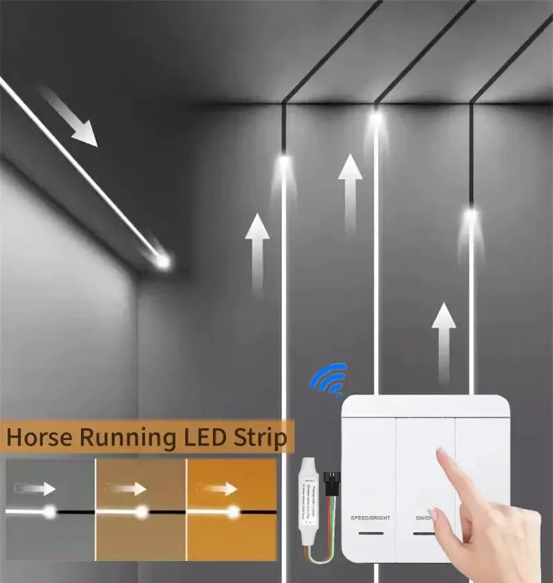 White Flowing LED Strip