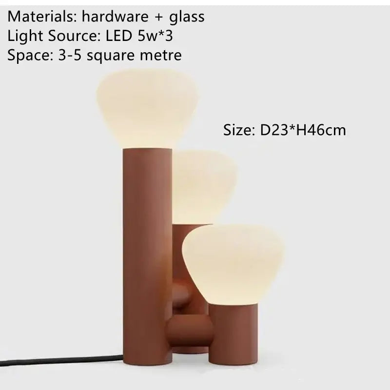 White Frosted Table Lamp