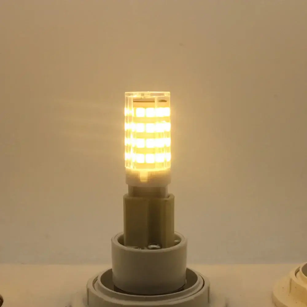 White LED Corn Bulb Chandelier
