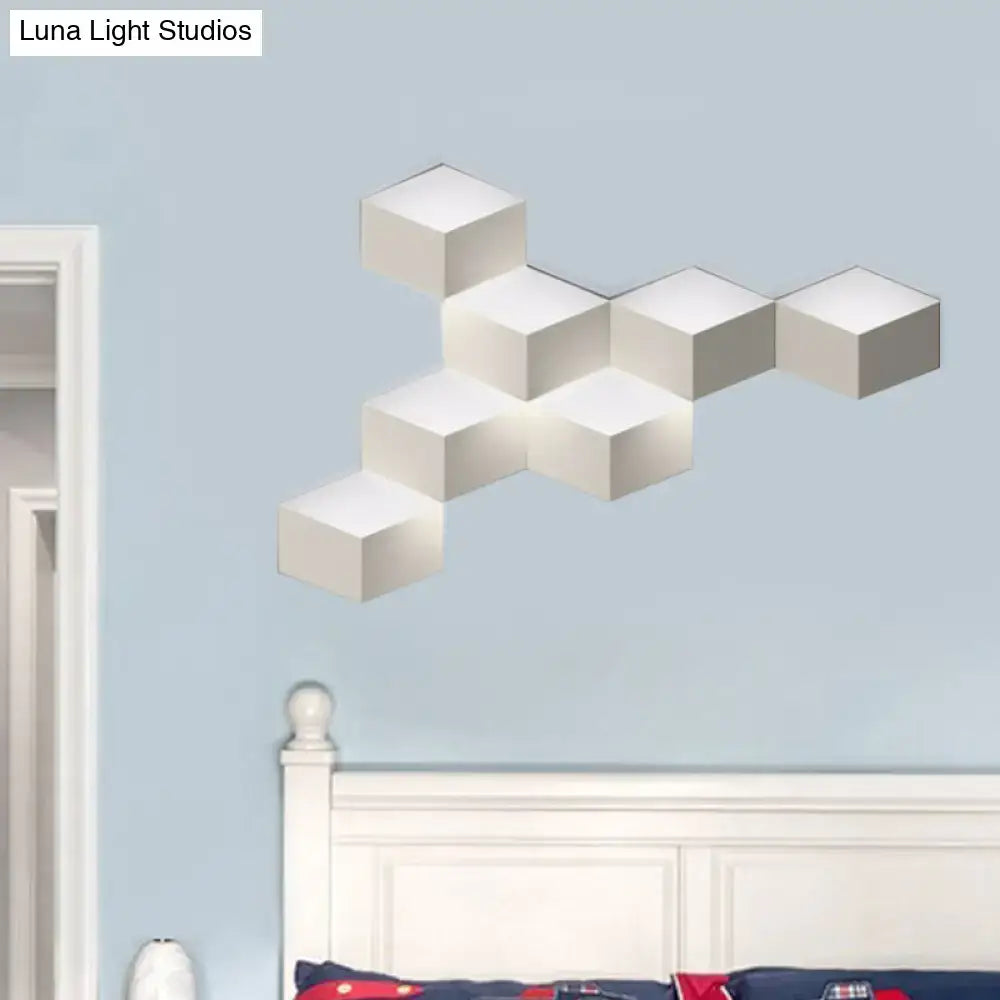 White Geometric Wall Lamp
