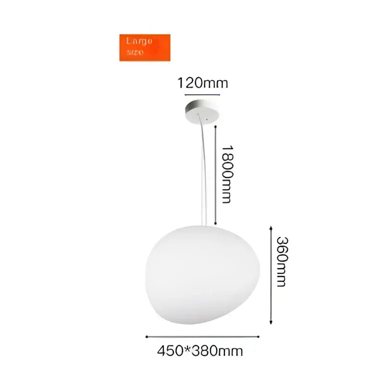 White Glass Pendant Set