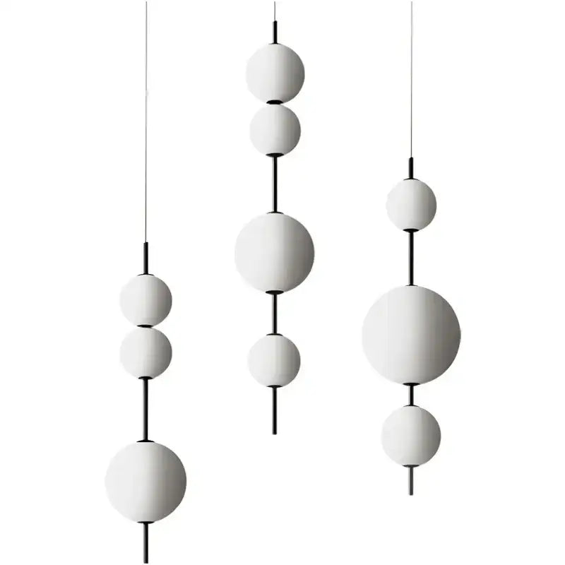 Gold Glass Pendant Light with Glass Stone Finish