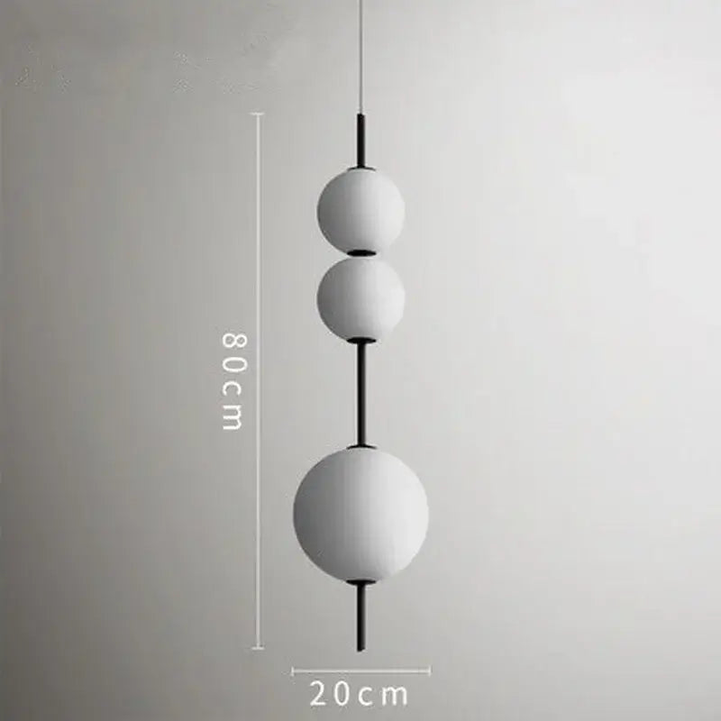 Gold Glass Pendant Light with Glass Stone Finish