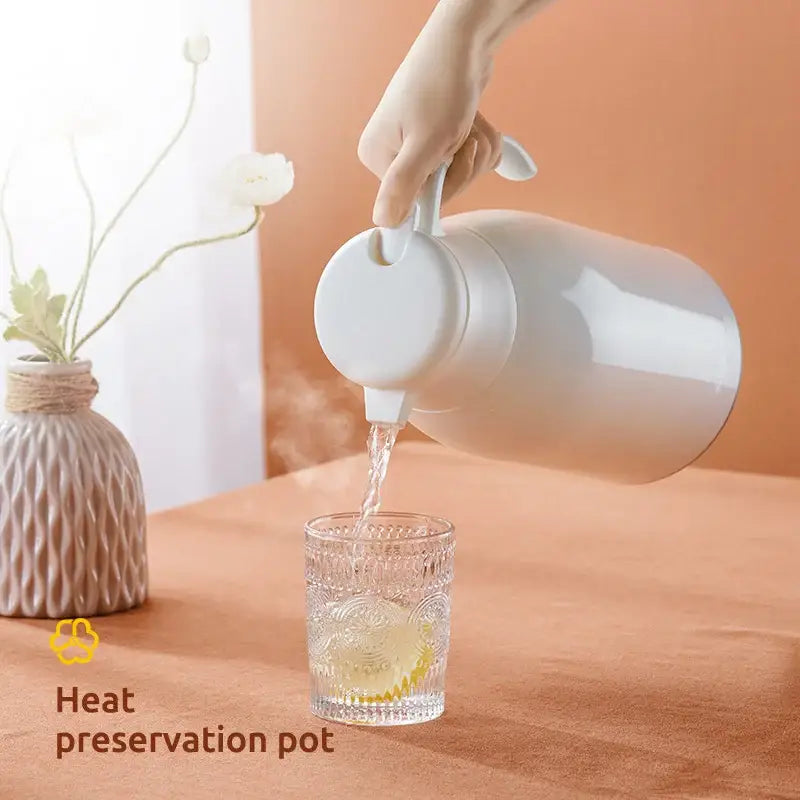 White Glass Insulation Kettle
