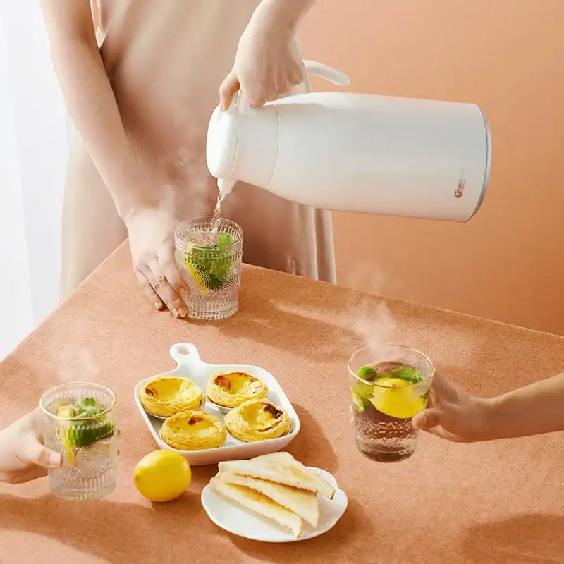White Glass Insulation Kettle