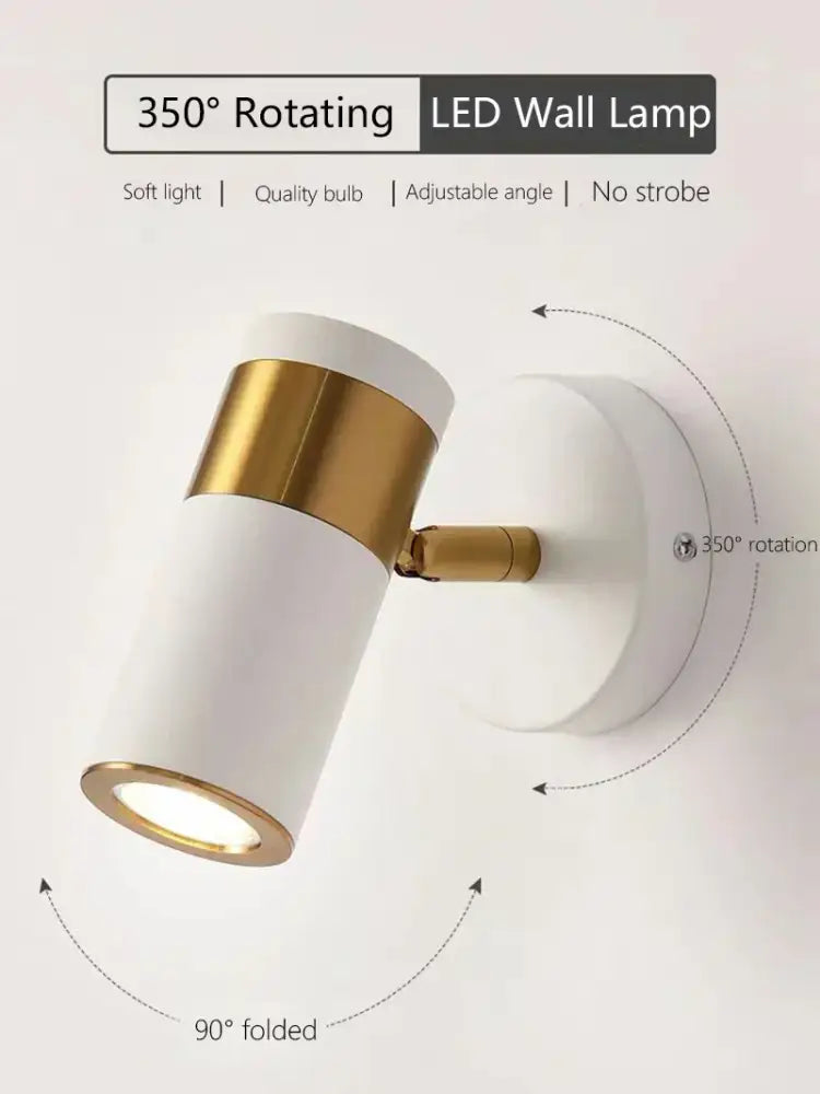 Gold Nordic LED Wall Lamp