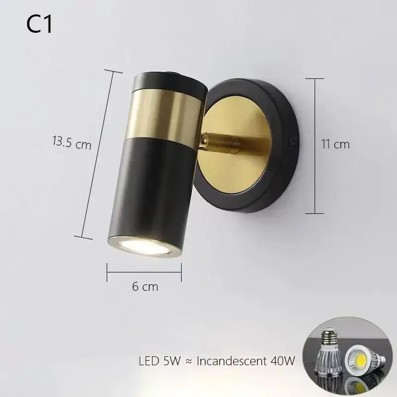 Gold Nordic LED Wall Lamp
