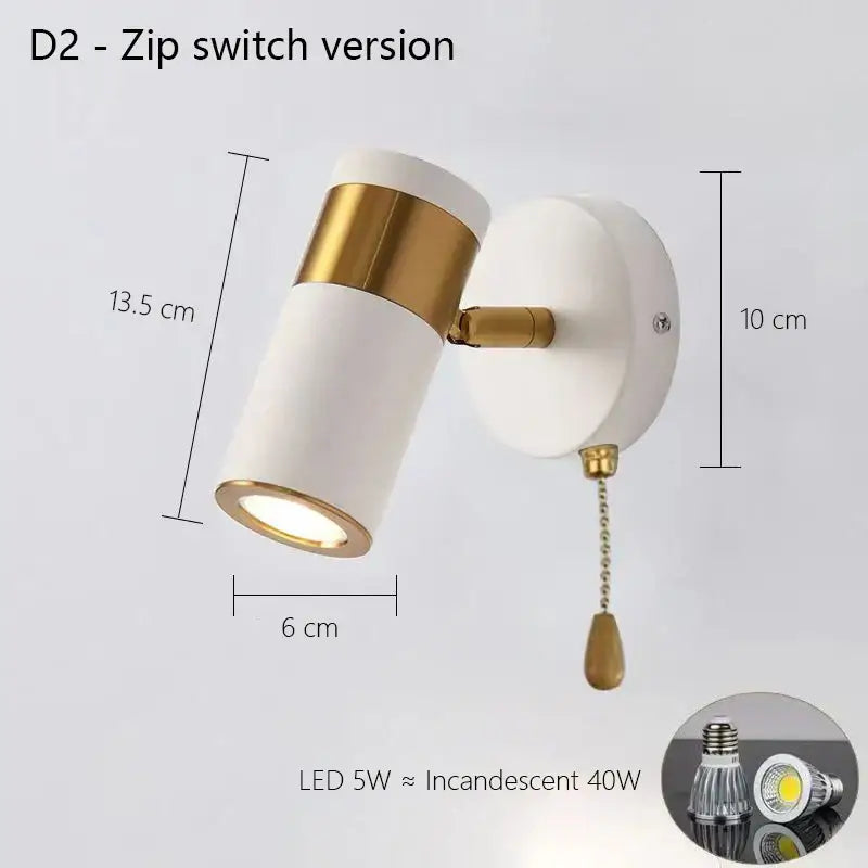 Gold Nordic LED Wall Lamp