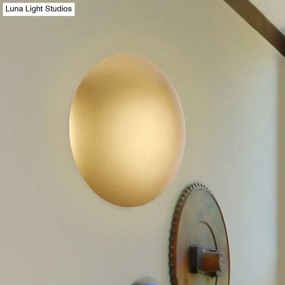 Gold LED Wall Light Circular Design