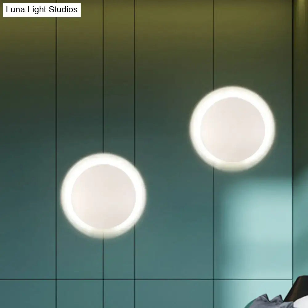 Gold LED Wall Light Circular Design