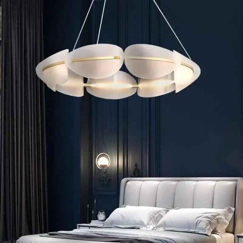Gold Petal LED Chandelier