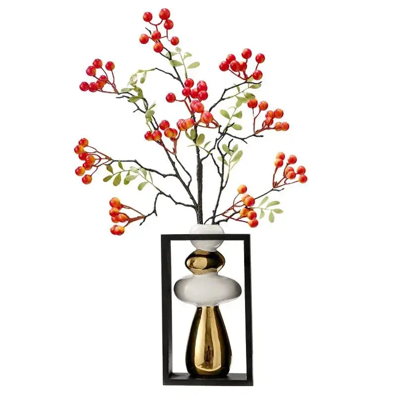 Gold Ceramic Vase Set