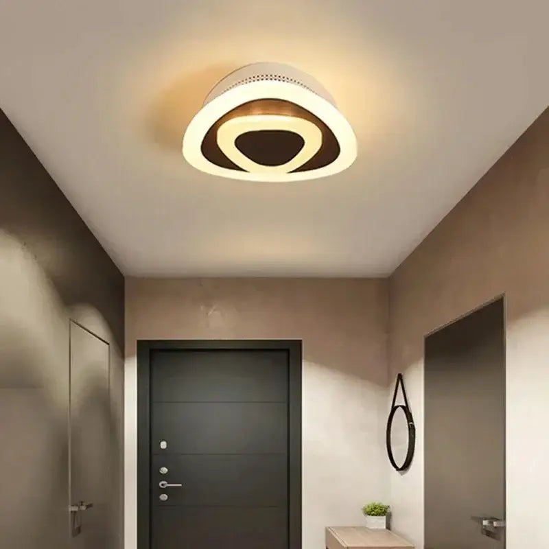 Gold Circular Ceiling Lamp