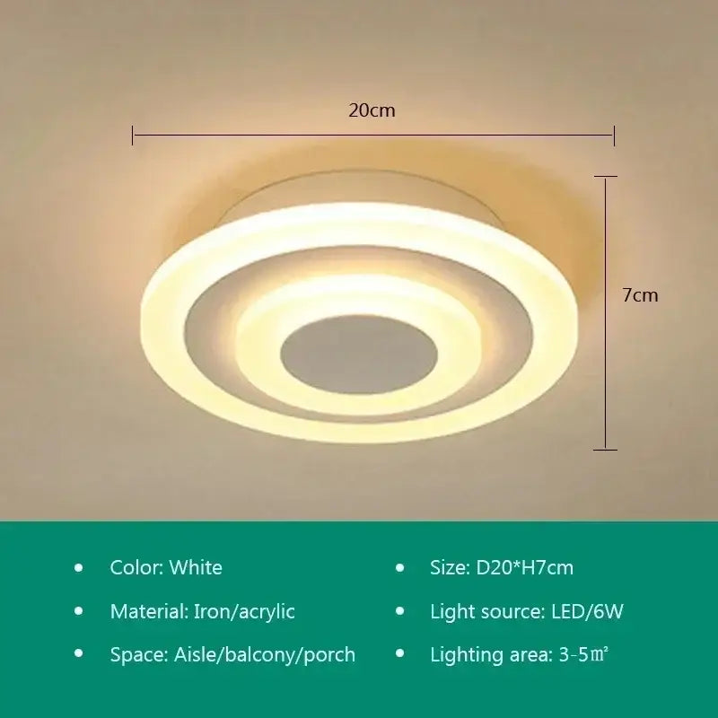 Gold Circular Ceiling Lamp