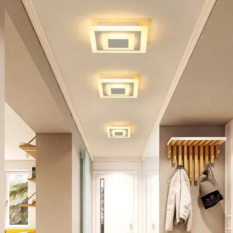 Gold Circular Ceiling Lamp